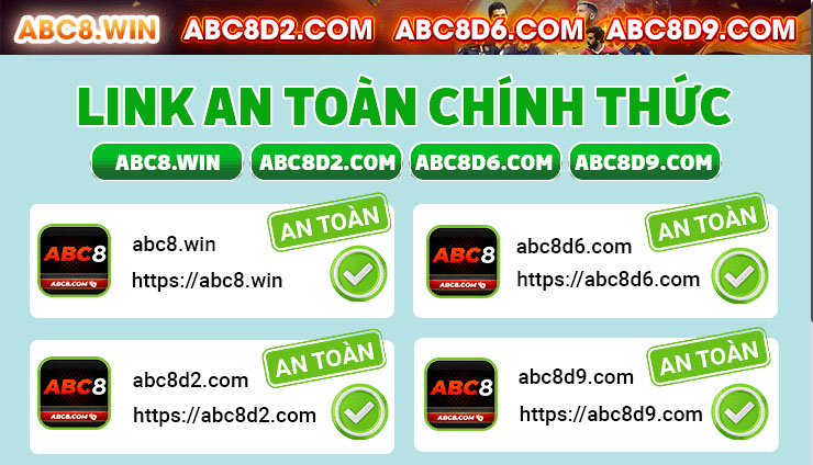 Những link truy cập chính không chặn acb8